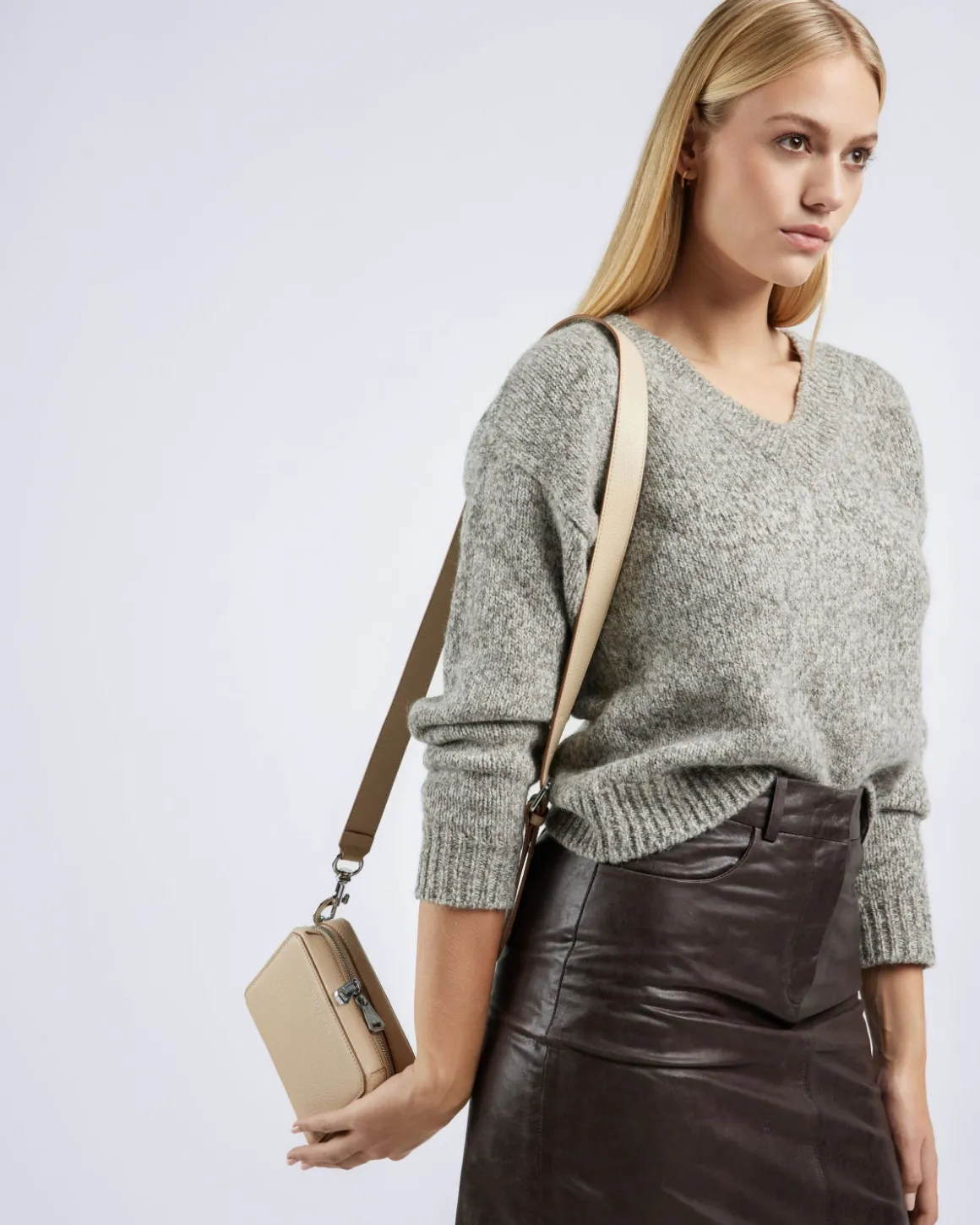 Smaak Amsterdam Crossbody Tassen-COOPER | Limestone